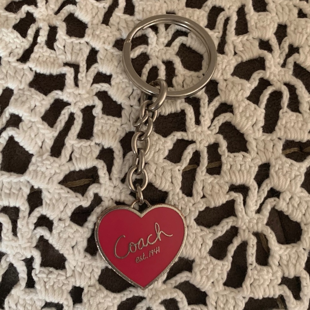 “COACH” Purse Key Chain Charm - VINTAGE